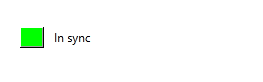 This widget will display a normal status unless an error is detected.